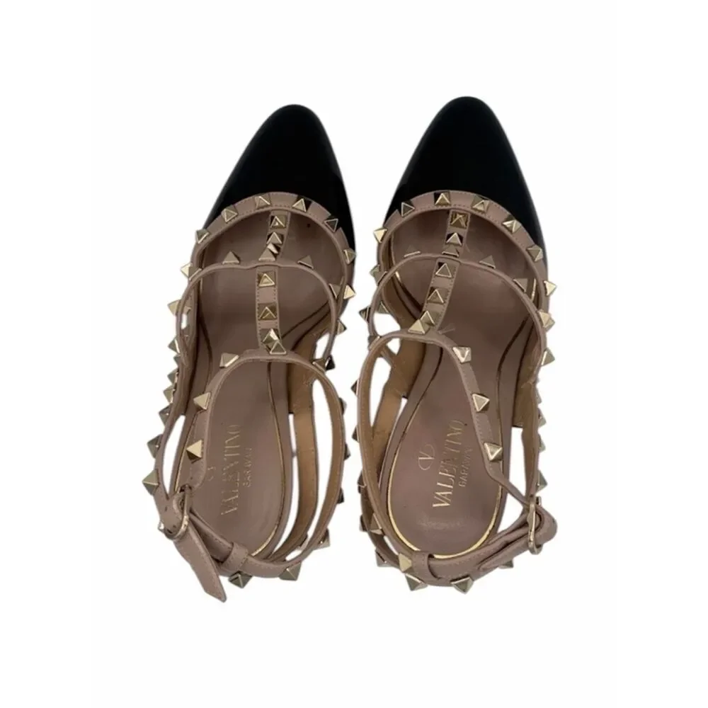 Valentino Rockstud 155 Patent Platform Pump Size 39.5/ US 9.5